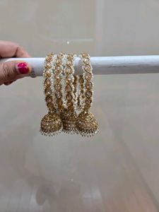 🇮🇳Freedom Sale🇮🇳Elegant Kundan & Pearl kadhas