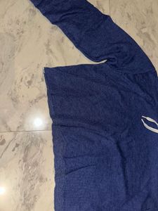 Blue Cropped Hoodie