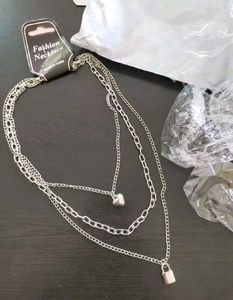 Combo Layered Jewellery | Golden &amp; Silver Necklace