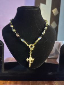 Elegant Beaded Necklace with Pendant