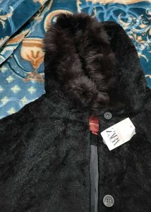 pierre cardin Furry Hooded Coat