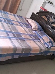 Plaid Cotton Bed Sheet