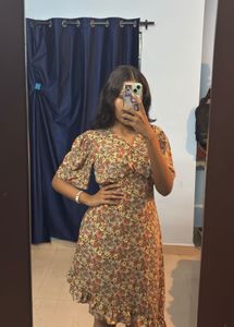 Floral Wrap Dress