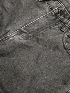 Stylish Black Denim Jeans with Side Slits