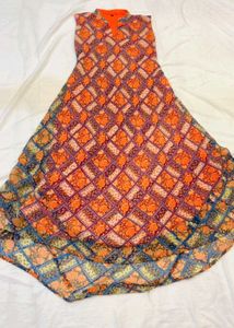 Beautiful Orange Printed Kurta
