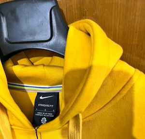 NIKE LA DODGERS MUSTARD YELLOW HOODIE L(40)