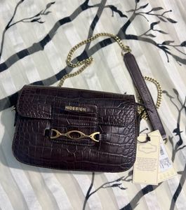 Hidesign Elina Animal Leather Structured Sling Bag