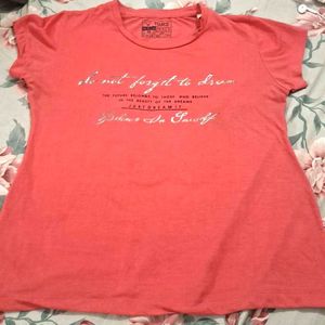 Pink Coral Graphic Print T-Shirt💖