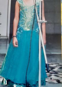 SEA GREEN PARTY GOWN (6-10 yrs girls)