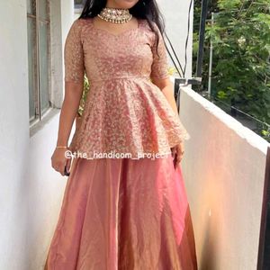 Stunning Peplum Lehenga Choli Set