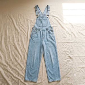 New Light Wash Denim Overalls