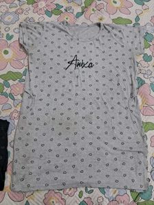 Cute Heart Print Pajama Set