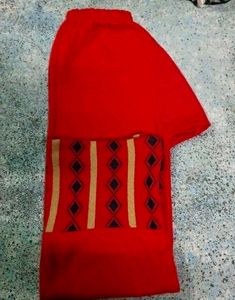 Red Floral Knit Dress Great Condition
