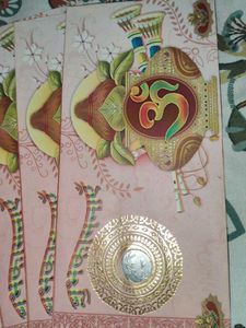 Om Symbol &amp; Lotus Design Wedding Envelopes