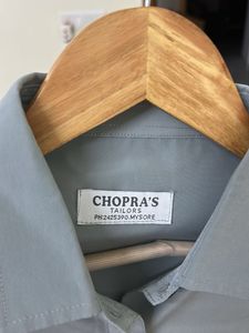 Classic Grey Button-Up Shirt