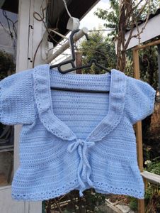 Handmade Crocheted Blue tops