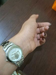 Soons Silver Watch - 'Love' Detail