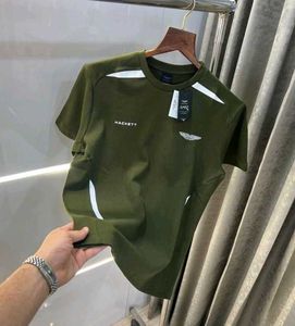 Aston Martin Hackett Olive Green t shi