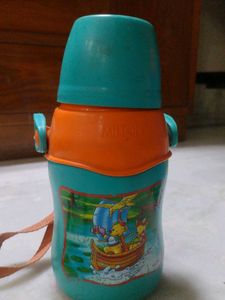 Milton Cartoon Water Bottle with Strap