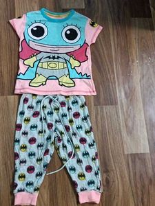 Cute Pink Batman T-Shirt for Toddlers