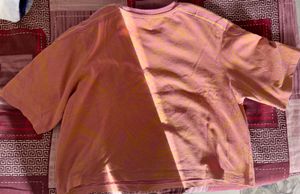 Pink Graphic Print Cropped T-Shirt