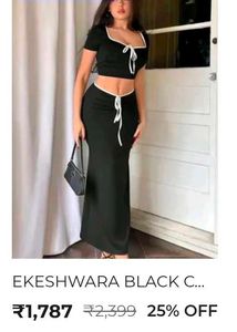 Chic Black Co-ord Set