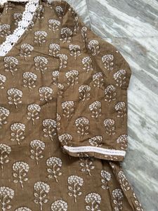Printed Brown Cotton tunic