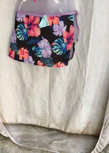I. Tropical Print Bikini Bottom