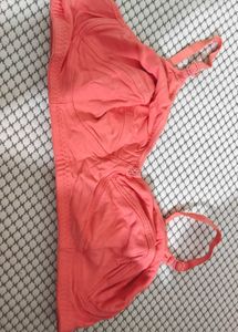 Coral Pink Comfortable Bra
