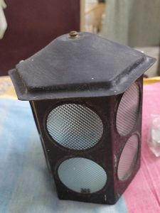 Vintage Hexagonal Lantern Lamp wall mounted