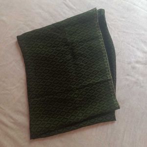 Elegant Green Diamond Pattern blouse piece