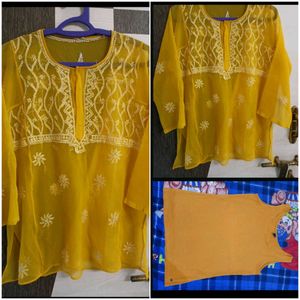 chikan kurti combo 😍🔥chikankari embroidery