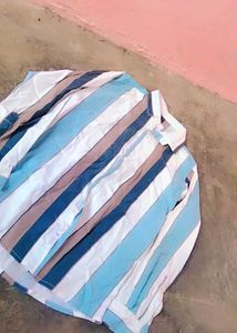 Men's Striped Casual Shirt and jeans combo