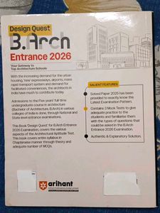 Arihant B.Arch Entrance Exam Prep Book 2026