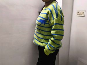 Striped Green Knit Sweater