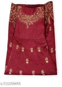 Elegant Maroon Kurta Set with Dupatta
