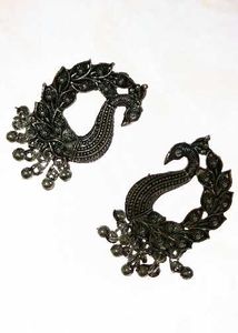 Boho Peacock Jhumka Earrings