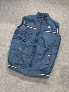 Men's Blue Adidas Puffer Vest
