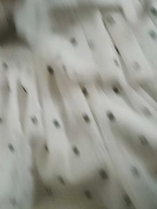 Cute White Polka Dot Tiered Dress