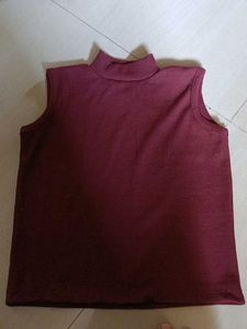 Sleeveless Turtleneck Top