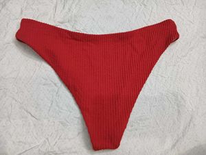 Red Textured 🤎Bikini Bottoms