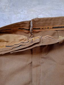Men Women Brown Classic Cotton Trousers Pant