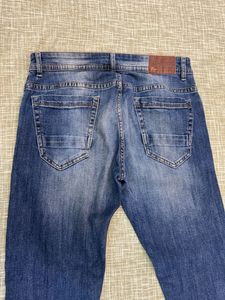 Zara- Ripped Blue Denim Jeans
