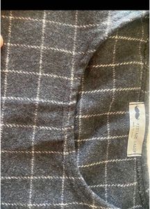 Winter Korean Gray Plaid Mini  Dress