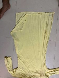 Light Yellow Cotton Kurta