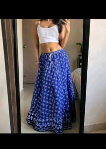 Combo of 2 Bohemian Tiered Maxi Skirts