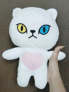 Kawaii White Cat Plush Toy