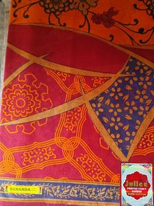 Vibrant Printed Pure Cotton Saree