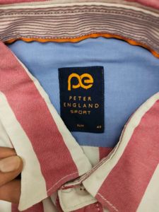 Peter England Striped Casual Shirt