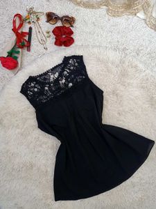 Elegant Black Lace Top